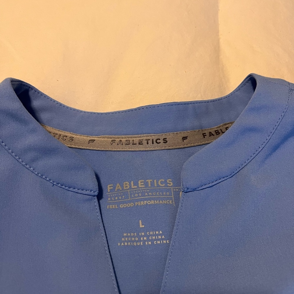 Fabletics Ceil Blue Scrub Top